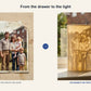 A faded family photo restored and printed as a glowing 3D Moment