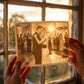 Love story example - first dance held to the sunset