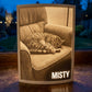 Memorial 3D Moment example - Misty the cat glowing at dusk